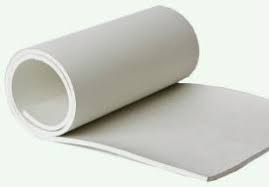 Plain White Commercial Rubber Sheets, Width : 100-500mm