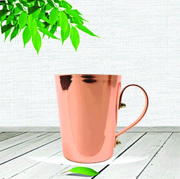 Plain Copper Glossy Mug, Feature : Rust Proof