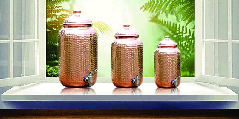 Copper Hammered Water Tank