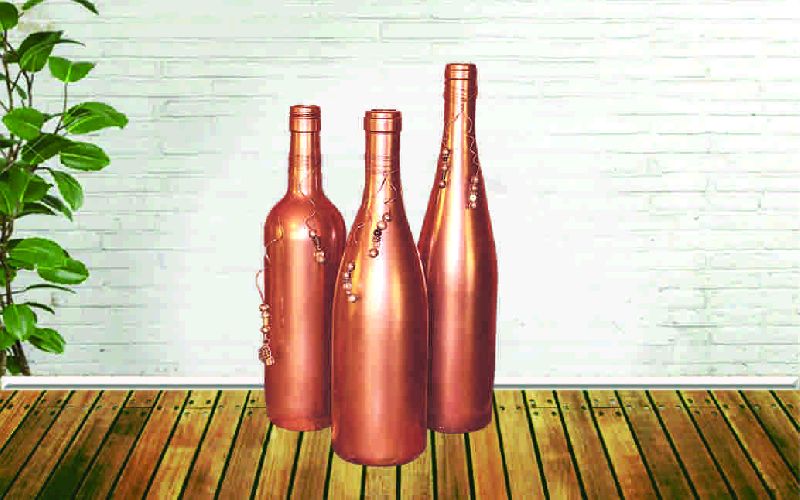 Copper Wine Bottle