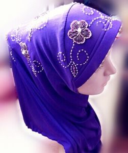 Embroidered Classy Arab Hijab, Feature : Anti-Static
