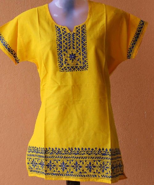 Kantha Work Rayon Kurti