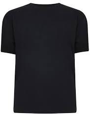 Plain Cotton Black Round Neck T-Shirt, Size : M, XL