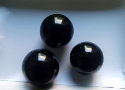 Black Agate Spheres, Size : 200 grams above size