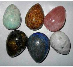 Multicolor Agate Eggs, for Jewellery Making