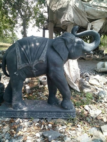 Sand Stone Garden Elephant Statue, Packaging Type : Carton Box
