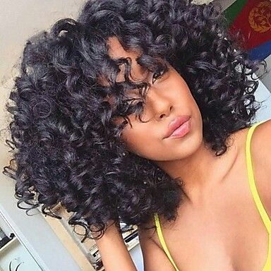 Indian Curly Black Hair Wig