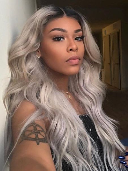 Ombre Silver Remy Hair