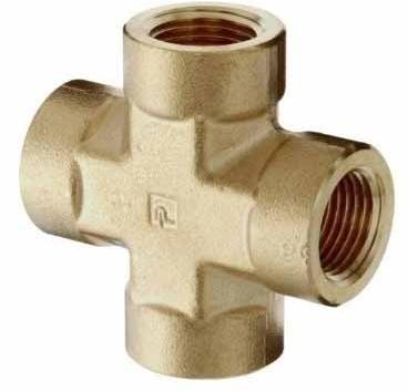 Brass Pipe Cross, Feature : Fine finish, Easy to install, Uniform thickness