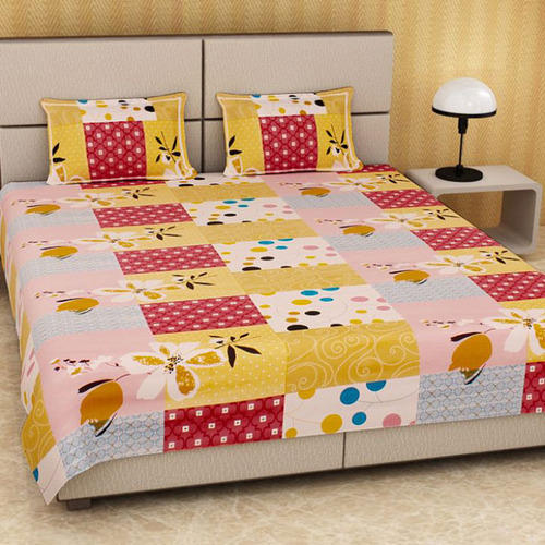 Cotton Double Bedsheet, Pattern : Printed