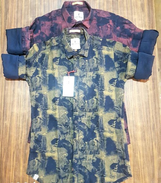 Printed Mens Dyed Shirt, Feature : Easly Washable, Skin Friendly