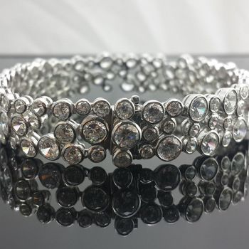 Bracelet Pretty Round Cubic Zirconia Unique Style Jewelry
