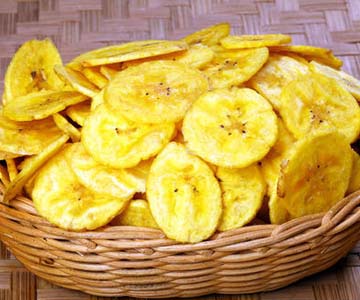 Fried Banana Chips, Taste : Crunchy