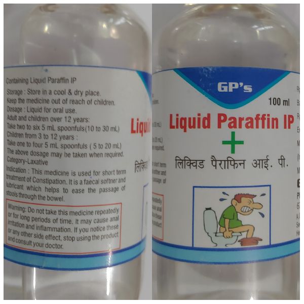 Guapha Pharmaceuticals Liquid Paraffin Oil I.P, Color : Colorless