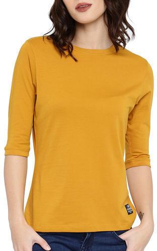 Ladies Casual Round Neck T- Shirt, Size : M, XL