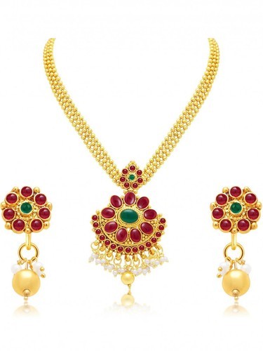 Gold Plated Necklace Set, Occasion : Gift, Party, Wedding