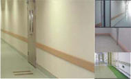Mark Aluminium wall guard, for Hospital, Feature : Crack Proof, Easy To Install, Water Proof