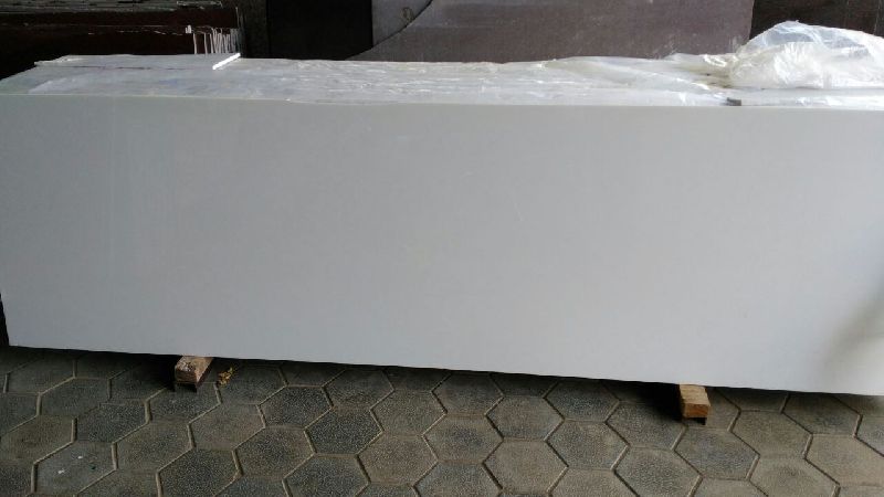 Polished Nano White Marble, for Flooring Use, Making Temple, Pattern : Plain