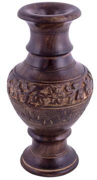 Wooden Carved Vase
