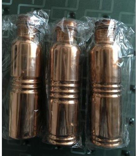 Plain Simple Copper Bottle, Packaging Type : Paper Box, Plastic Box