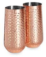 Polished Copper Long Lassi Glass