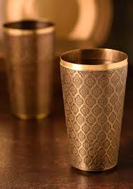 Copper Modern Lassi Glass