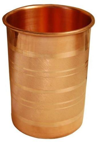 Polished Copper Straight Lassi Glass