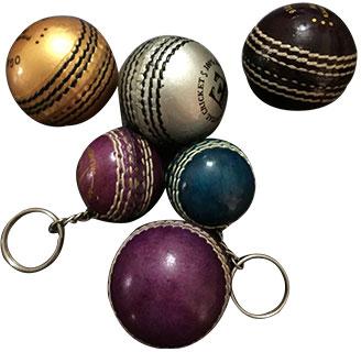 Promotional cricket ball keyring