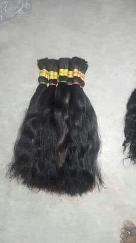 Raw Human Hair, for Parlour, Color : Black