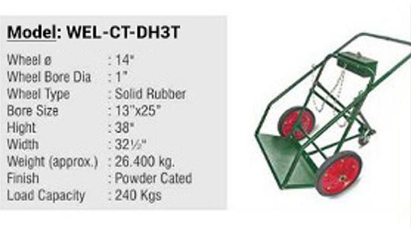 Cylinder Trolley - Single Double Gas Cylinder Trolley Cart