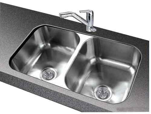 Polished Stainless Steel Kitchen Sink, for Home, Hotel, Restaurant, Feature : Durable, Eco-Friendly