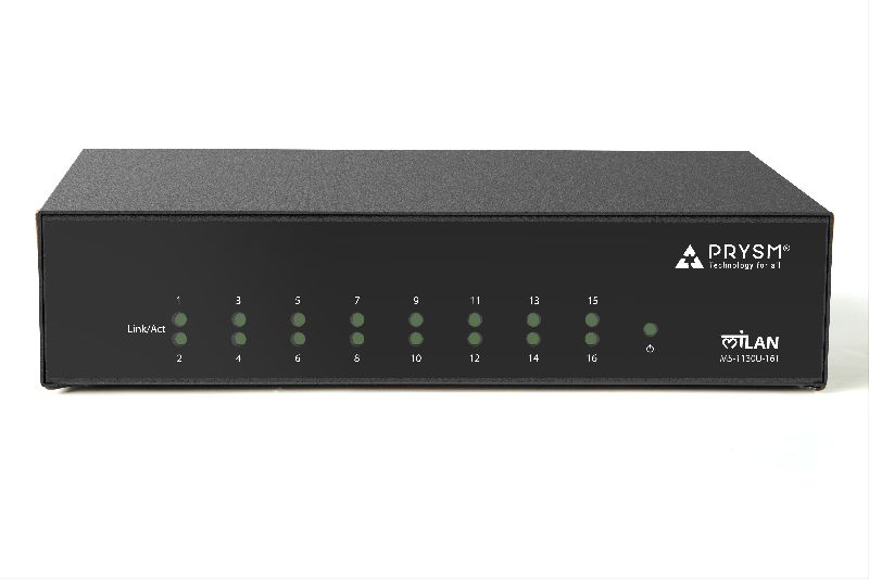 Ethernet Network Switch - PRYSM Milan MS-1130U-16T 16-Port 10/100Mbps