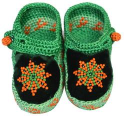 Rayon Thread bead Rio Flower Shoes, Gender : Girls