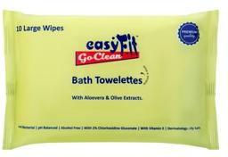 EasyFit Goclean Bath Towelettes (10 Wet Wipes)