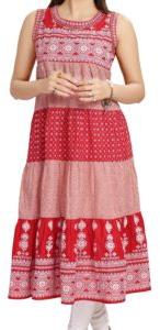 Cotton Kalidaar Long Kurti