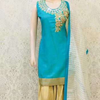 Ladies latest stylish silk salwar kameez suits