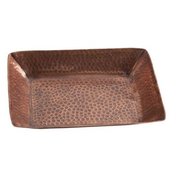 Antique Copper Hammered Tray