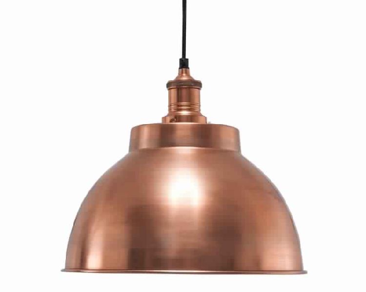 Copper Metal Dome Pendant Light