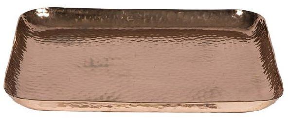 Hammered Aluminum Copper Tray