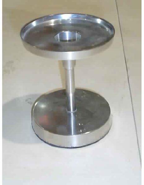 Small Silver Polished Candle Stand