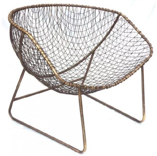 Iron Woven Metal Chair