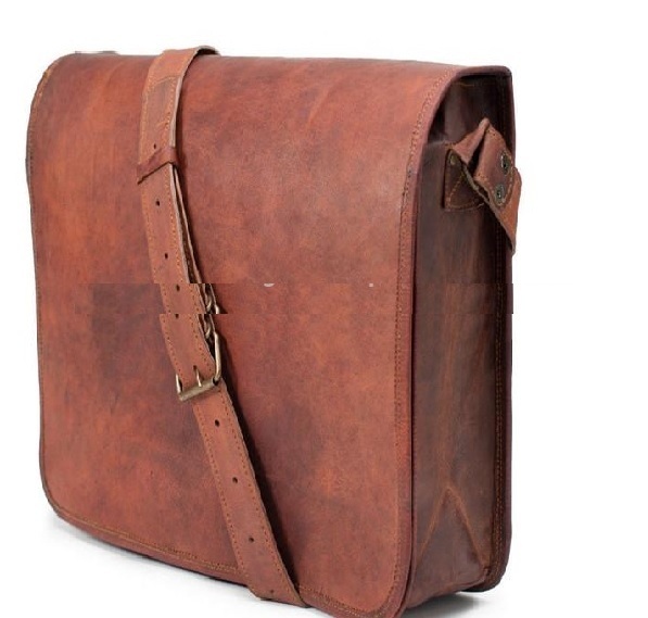Leather vintage laptop bag