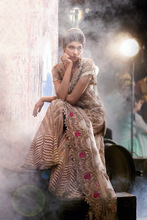 GH Fashion Wedding Sharara Suit, Color : pinkish bronze