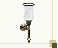 Glass wall sconces