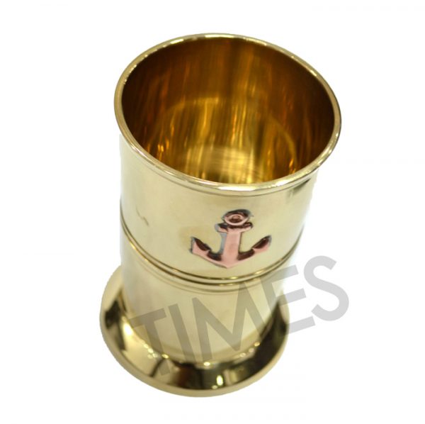 Brass Anchor Glass, Color : Antique