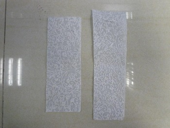 flock printed chiffon papers for wedding invitation designe