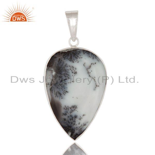 Solid Dendritic Opal Gemstone Handmade Pendant, Purity : STERLING SILVER
