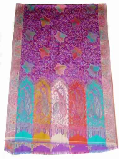 Designer Silk Pashmina Shawls