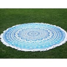 Bohemian Hippie Mandala Roundie Tapestry
