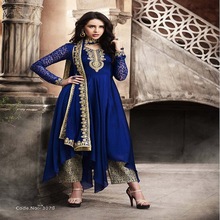 Ladies Long Party Wear Gown Style Salwar Kameez Suit